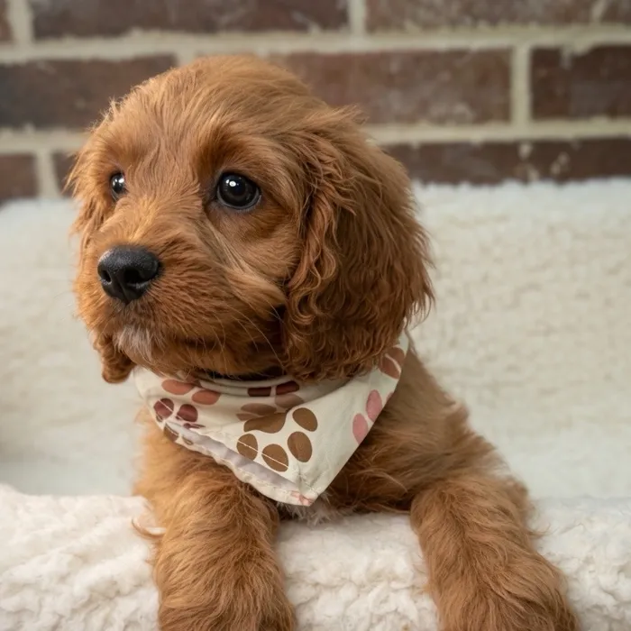 Male Cavapoo puppy for sale at Shake A Paw Union.